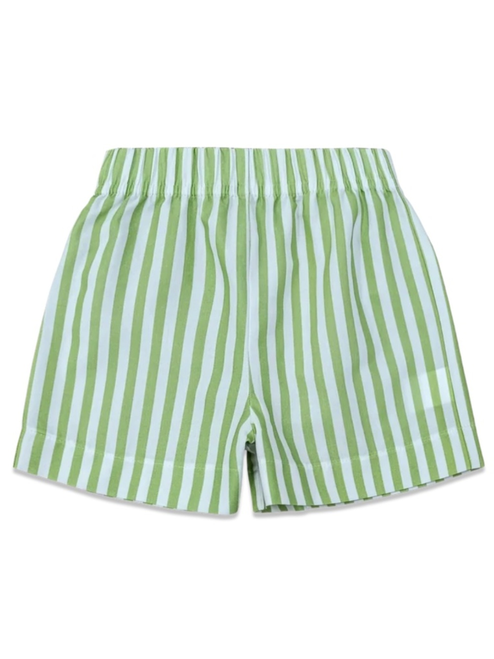 NWT Percy & Tyne by Plaid Rabbit Green and White Striped Shorts, 18-24M